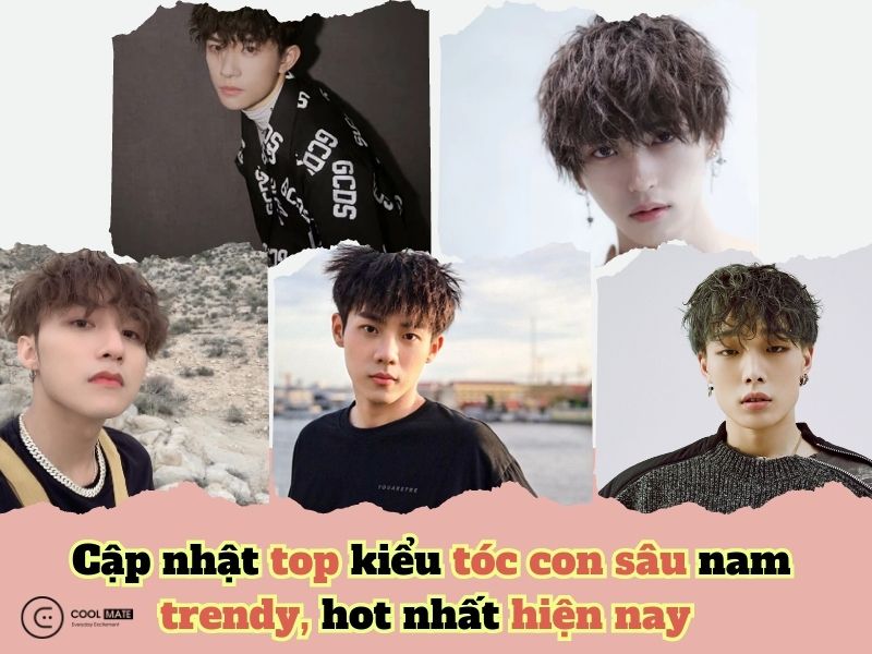 Cập nhật 18 kiểu tóc con sâu nam trendy, hot nhất hiện nay