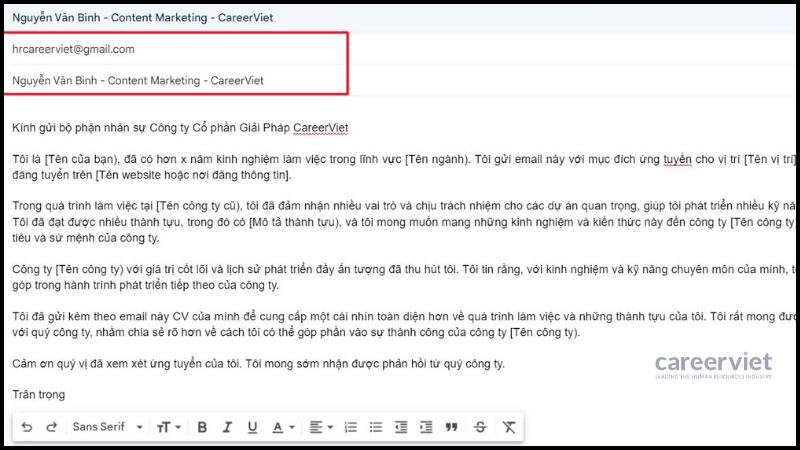 Cách viết email xin việc ấn tượng để được gọi phỏng vấn ngay