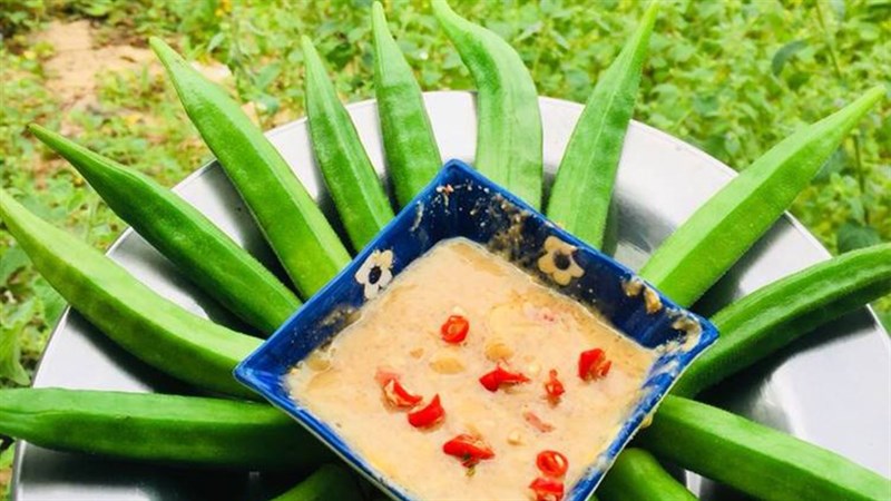 Đậu bắp luộc