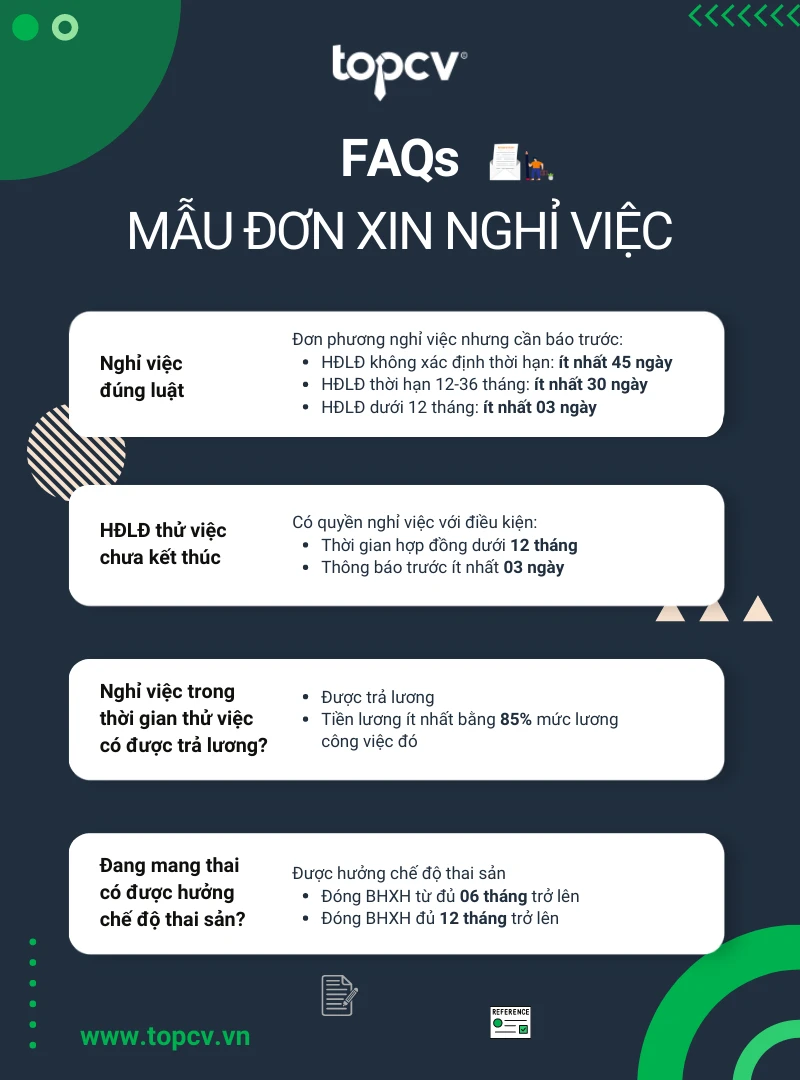 Mẫu đơn xin nghỉ việc/thôi việc chuẩn nhất 2024