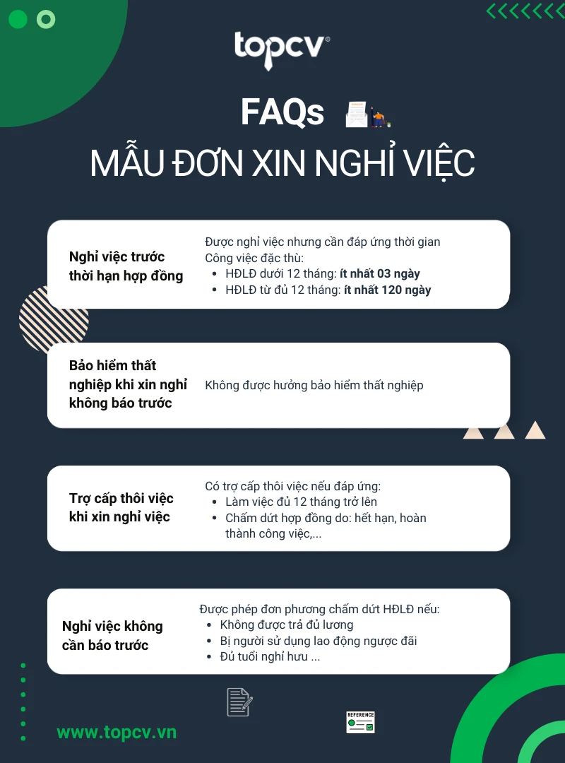 Mẫu đơn xin nghỉ việc/thôi việc chuẩn nhất 2024