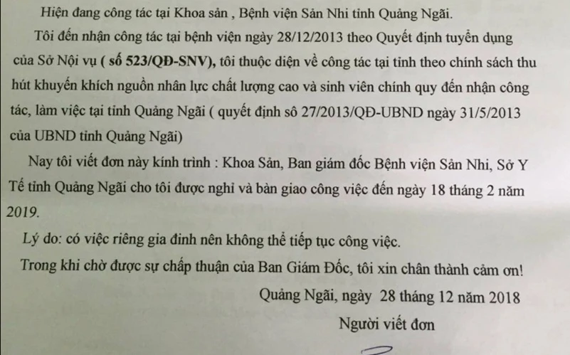 Mẫu đơn xin nghỉ việc/thôi việc chuẩn nhất 2024