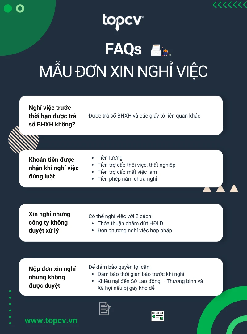 Mẫu đơn xin nghỉ việc/thôi việc chuẩn nhất 2024