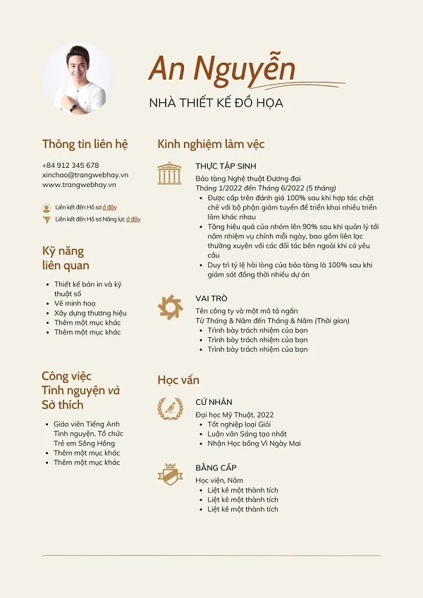 Tải mẫu CV xin việc File PDF+Word đơn giản, miễn phí
