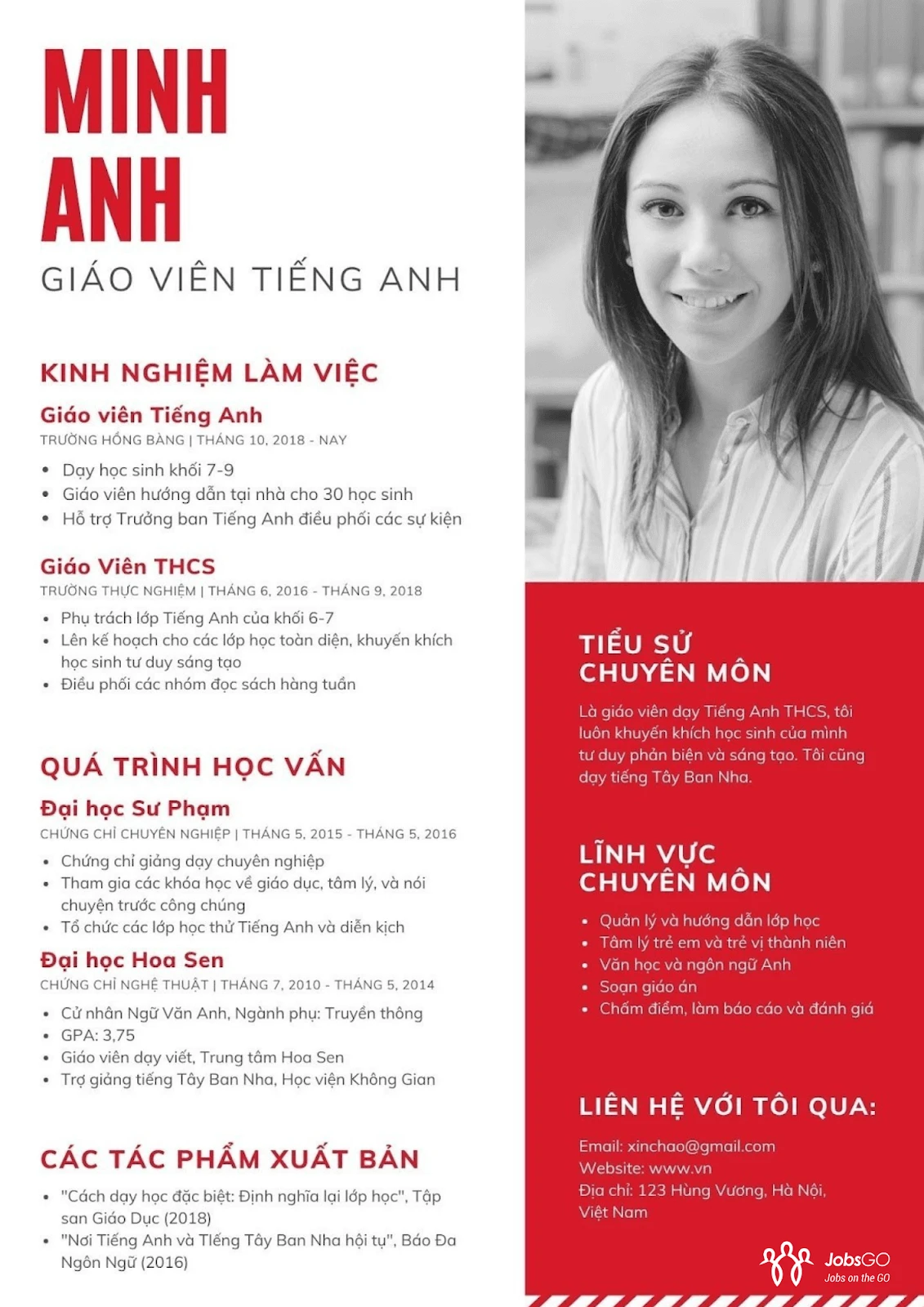 Tham Khảo Các Mẫu CV Xin Việc Giáo Viên Mới Và Đẹp Nhất