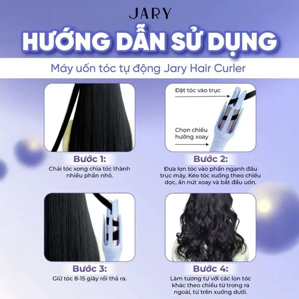 MÁY UỐN TÓC TỰ ĐỘNG JARY HAIR CURLER - TONE BEIGE